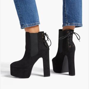 ShoeDazzle Diana Platform Heeled Boots